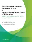Instituto De Educacion Universal Corp. V. United States Department Of Education synopsis, comments