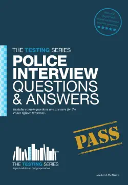 police officer interview questions and answers book cover image