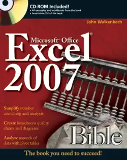 excel 2007 bible book cover image