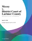 Mccoy v. District Court of Larimer County synopsis, comments