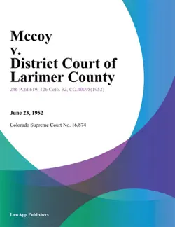 mccoy v. district court of larimer county book cover image