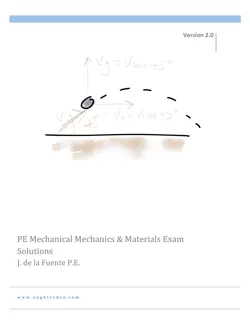 pe mechanical mechanics and materials exam solutions book cover image