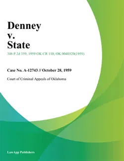 denney v. state book cover image