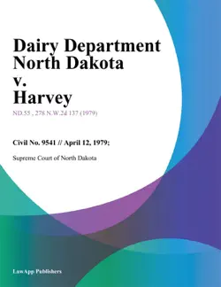 dairy department north dakota v. harvey imagen de la portada del libro
