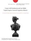 Contact with Scandinavian and Late Middle English Negative Concord (Linguistics) (Report) sinopsis y comentarios