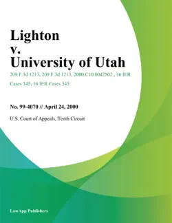 lighton v. university of utah book cover image