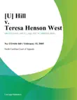 Hill v. Teresa Henson West synopsis, comments