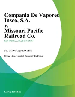 compania de vapores insco, s.a. v. missouri pacific railroad co. book cover image