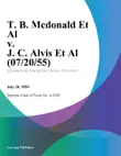 T. B. Mcdonald Et Al v. J. C. Alvis Et Al synopsis, comments
