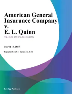 american general insurance company v. e. l. quinn imagen de la portada del libro