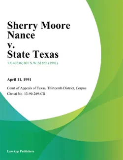 sherry moore nance v. state texas imagen de la portada del libro