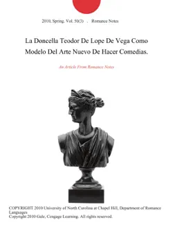 la doncella teodor de lope de vega como modelo del arte nuevo de hacer comedias. book cover image