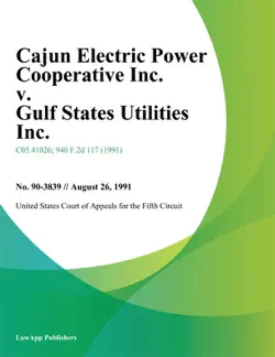 cajun electric power cooperative inc. v. gulf states utilities inc. book cover image