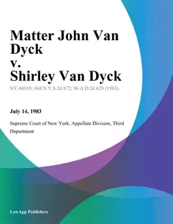 matter john van dyck v. shirley van dyck book cover image