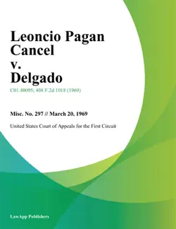 leoncio pagan cancel v. delgado book cover image