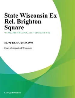 state wisconsin ex rel. brighton square imagen de la portada del libro