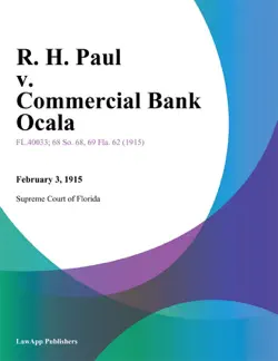r. h. paul v. commercial bank ocala book cover image