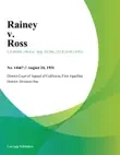 Rainey v. Ross sinopsis y comentarios