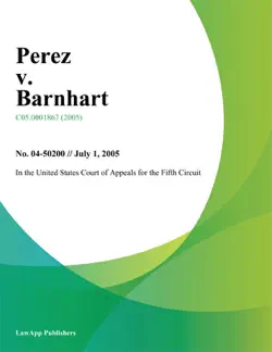 perez v. barnhart imagen de la portada del libro