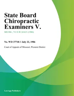 state board chiropractic examiners v. book cover image