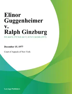 elinor guggenheimer v. ralph ginzburg book cover image
