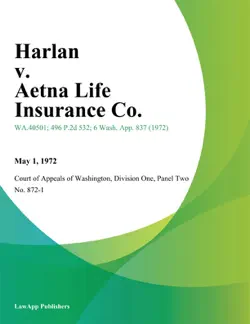 harlan v. aetna life insurance co. book cover image