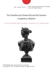 The Scandinavian Element Beyond the Danelaw (Linguistics) (Report) sinopsis y comentarios