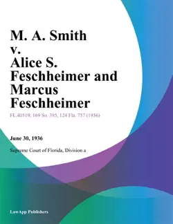 m. a. smith v. alice s. feschheimer and marcus feschheimer book cover image