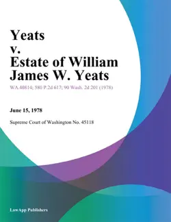 yeats v. estate of william james w. yeats imagen de la portada del libro