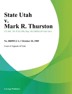 state utah v. mark r. thurston book cover image