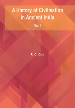a history of civilisation in ancient india: vol. i book cover image