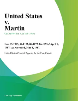 united states v. martin book cover image