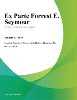 ex parte forrest e. seymour book cover image
