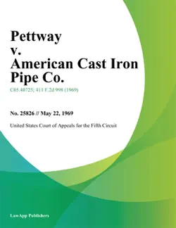 pettway v. american cast iron pipe co. book cover image
