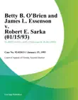 Betty B. O'Brien and James L. Essenson v. Robert E. Sarka sinopsis y comentarios