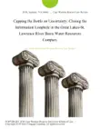 Capping the Bottle on Uncertainty: Closing the Information Loophole in the Great Lakes-St. Lawrence River Basin Water Resources Compact. sinopsis y comentarios