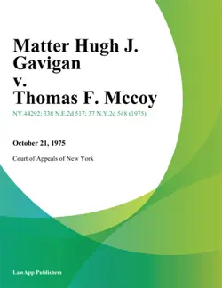 matter hugh j. gavigan v. thomas f. mccoy book cover image