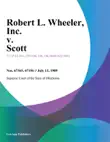 Robert L. Wheeler synopsis, comments