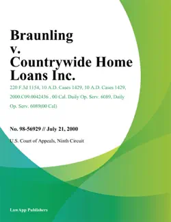 braunling v. countrywide home loans inc. book cover image