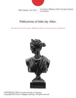 publications of john jay allen. imagen de la portada del libro