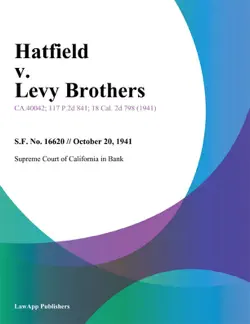 hatfield v. levy brothers book cover image