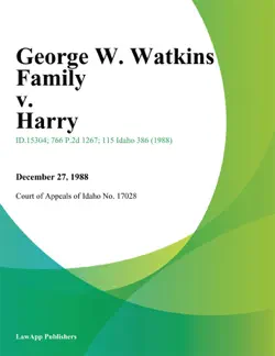 george w. watkins family v. harry imagen de la portada del libro