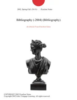 bibliography (-2004) (bibliography) imagen de la portada del libro