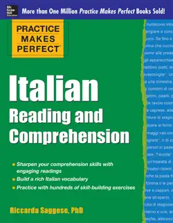 practice makes perfect italian reading and comprehension book cover image