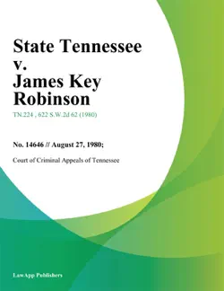 state tennessee v. james key robinson imagen de la portada del libro