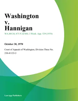 washington v. hannigan book cover image