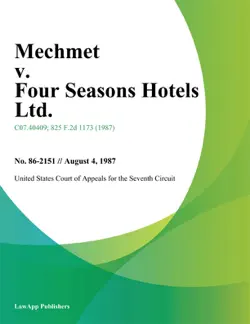 mechmet v. four seasons hotels ltd. imagen de la portada del libro