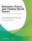 Rosemary Pearce and Thomas David Pearce synopsis, comments