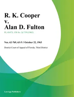 r. k. cooper v. alan d. fulton book cover image