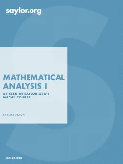 mathematical analysis book cover image